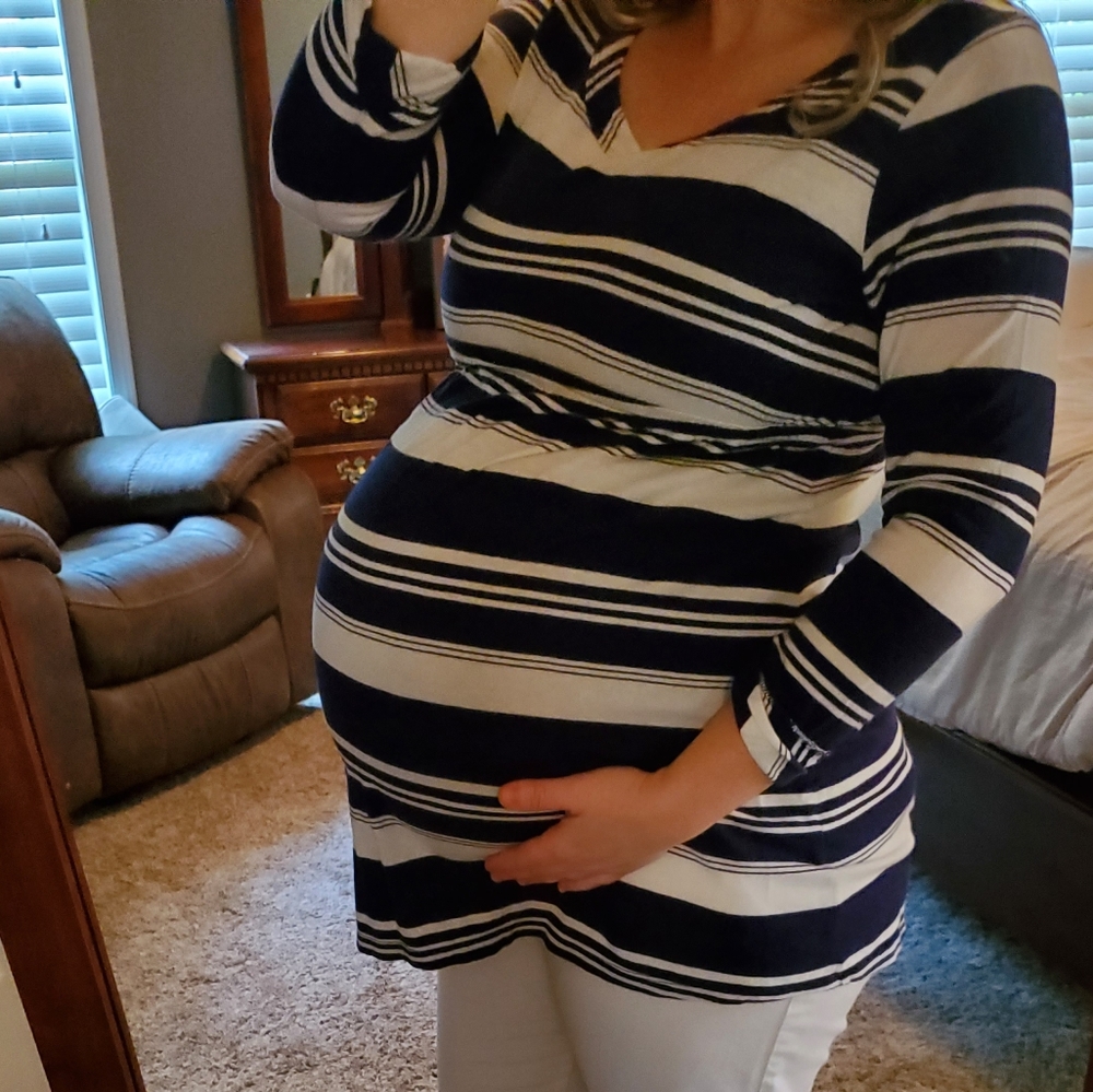 Striped Maternity Top